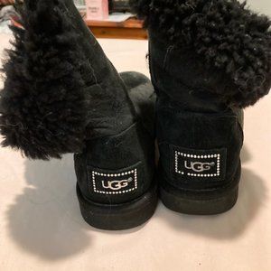 UGG S/N 1010636 Black Jasmine Bling Boots